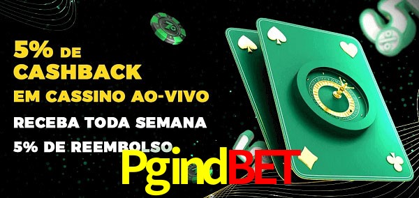 Promoções do cassino ao Vivo Pgindbet
